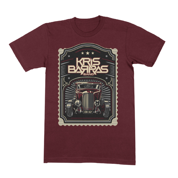 HOT ROD BURGUNDY T-SHIRT