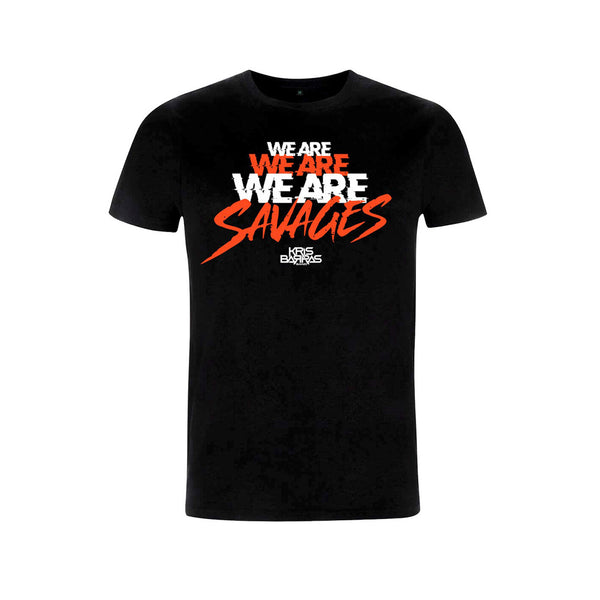 WE ARE SAVAGES BLACK T-SHIRT